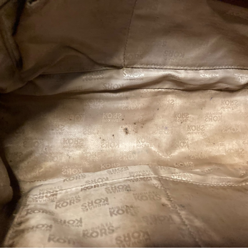 MICHAEL KORS MK LEATHER BURGANDY TOTE SHOULDERBAG - Picture 7 of 15